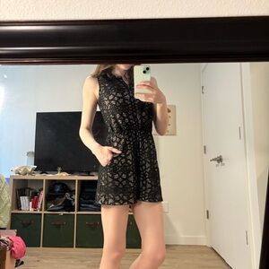 Xhilaration Black Lace Romper